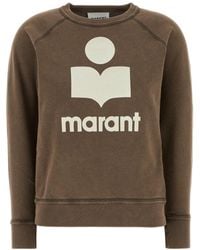 Isabel Marant - Isabel Marant Étoile Logo-Printed Crewneck Sweatshirt - Lyst