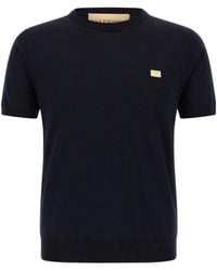 Valentino - Vlogo Signature Short-Sleeved Sweater - Lyst