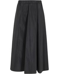 Aspesi - Pleated Detail Midi Skirt - Lyst