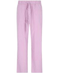 Tekla - Striped Poplin Pyjama Pants - Lyst