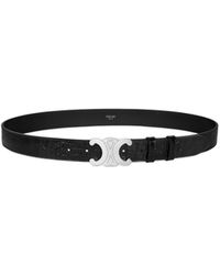 Celine - Triomphe Belt 30Mm - Lyst