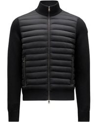 Moncler - Padded Cotton Zip-Up Cardigan - Lyst