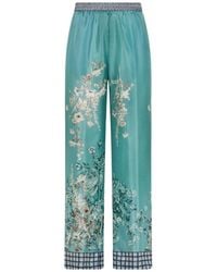 Seventy - Floral Print Trousers - Lyst
