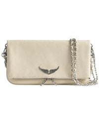 Zadig & Voltaire - Rock Logo Plaque Clutch Bag - Lyst