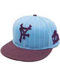 PDF CHANNEL - Striped Baseball Cap - Lyst