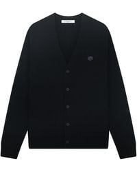 Maison Kitsuné - Maison Kitsuné Fox Head Patch Knitted Cardigan - Lyst