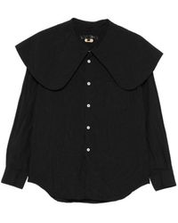 Comme des Garçons - Comme Des Garçons Comme Des Garçons Pilgrim Collar Buttoned Blouse - Lyst