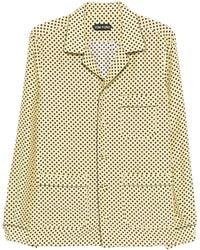 Tom Ford - Patterned Long-Sleeved Shirt - Lyst