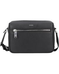 BOSS - Boss Logo Lettering Zip-Up Crossbody Bag - Lyst
