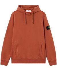 Stone Island - Brushed Organic Cotton Hoodie - Lyst