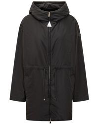 Moncler - Saverne Drawstring Zip-Up Parka - Lyst