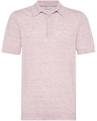 Brunello Cucinelli - Buttoned Short-Sleeved Polo Shirt - Lyst