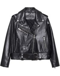 Stand Studio - Leather Biker Jacket - Lyst