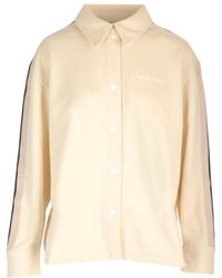 Palm Angels - Logo Embroidered Buttoned Track Shirt - Lyst