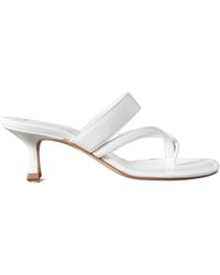 Manolo Blahnik - Round-Headed High-Heeled Sandals - Lyst