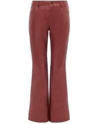 Chloé - Belt-Loop Leather Trousers - Lyst