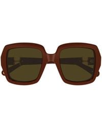 Chloé - Chloé Eyewear Square Frame Sunglasses - Lyst