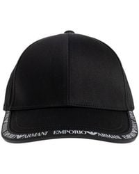 Emporio Armani - Logo-Trim Baseball Cap - Lyst