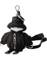 Prada - Triangle-Logo Robot Bag Charm - Lyst
