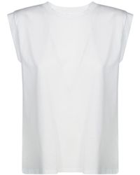 Dondup - Sleeveless Split-Back T-Shirt - Lyst