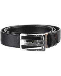 Montblanc - Reversible Logo Buckle Leather Belt - Lyst