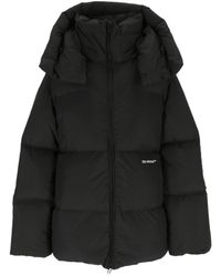 Off-White c/o Virgil Abloh - Logo Printed Long-Sleeved Padded Jacket - Lyst