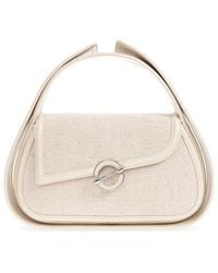 Samsøe & Samsøe - Sahero Woven-Texture Ring-Hardware Tote Bag - Lyst
