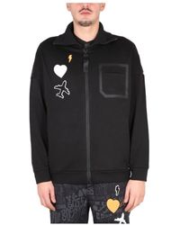 BOSS - Boss Patch Embellished Relaxed Fit Sweatshirt - Lyst
