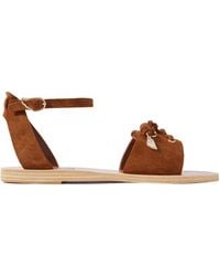 Ancient Greek Sandals - Lace-Up Suede Sandals - Lyst