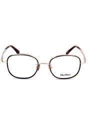 Max Mara - Rectangle Frame Glasses - Lyst