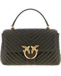 Pinko - Classic Lady Love Chevron Puffer Tote Bag - Lyst