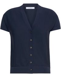 Max Mara - Viscose Crepe Cardigan - Lyst