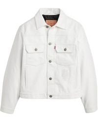 Stussy - Stüssy Levis Long-Sleeved Leather Jacket - Lyst