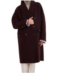Brunello Cucinelli - Double-Breasted Coat - Lyst