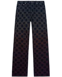 Off-White c/o Virgil Abloh - Arrow Monogram Degradé-Jacquard Jeans - Lyst