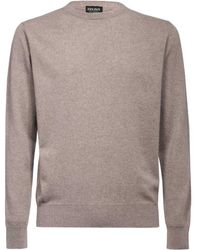 ZEGNA - Long-Sleeved Round-Neck Sweater - Lyst