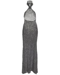 Ann Demeulemeester - Halterneck Alpaca-Blend Maxi Dress - Lyst