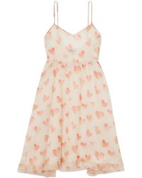 R13 - Ruffled Printed Silk-Chiffon Mini Dress - Lyst