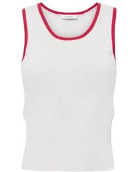 JW Anderson - Contrasting-Trim Tank Top - Lyst