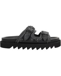 Toga - Round-Toe Flat Sandals - Lyst