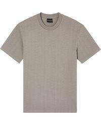 Emporio Armani - Textured T-Shirt - Lyst