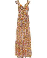 Veronica Beard - Flower Printed Dress - Lyst