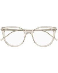 Saint Laurent - Eyewear Oval Frame Glasses - Lyst