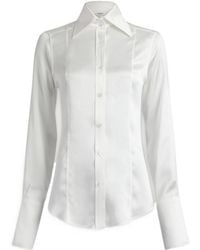 Balmain - Silk Satin Shirt - Lyst