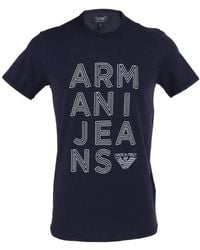 Armani Jeans - Printed T-Shirt - Lyst
