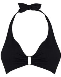 Ralph Lauren - Ring-Front Halter Bikini Top - Lyst
