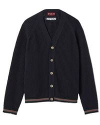 Gucci - Logo Embroidered Button-Up Cardigan - Lyst