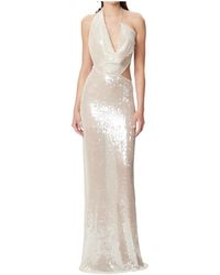 Amazuìn - Iselin Asymmetric Draped Maxi Dress - Lyst