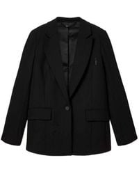 AllSaints - Ottie Single Breasted Embellished Blazer - Lyst