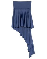 Alaïa - Alaïa Asymmetric Ruffled Skirt - Lyst